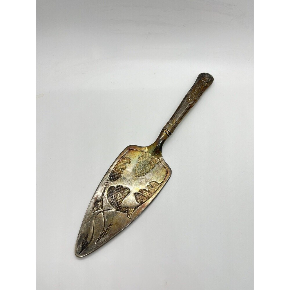 Vintage Silver Plate Mayell EP on Zinc Cake Slicer Server